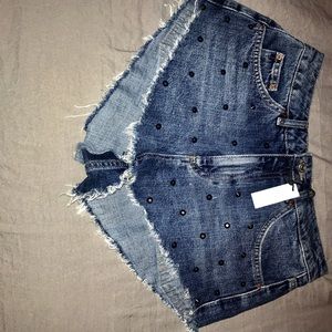 Topshop Kiri studded shorts